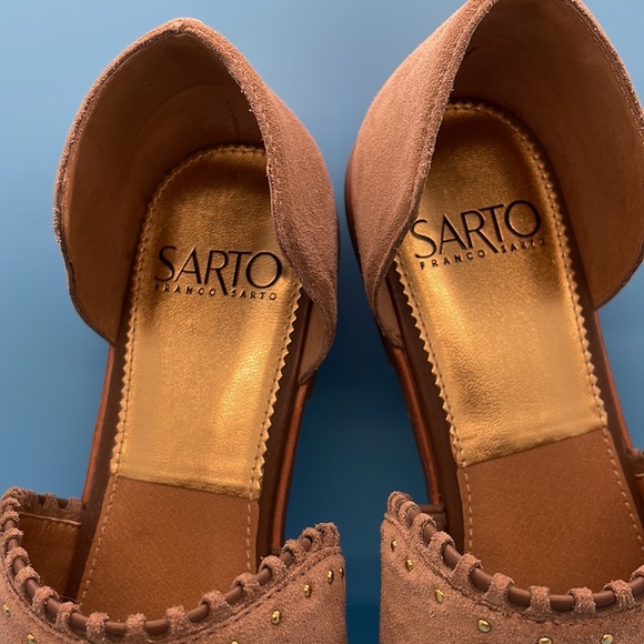 Sarto Franco Sarto tan suede flat Sz 7.5 - Picture 5 of 10